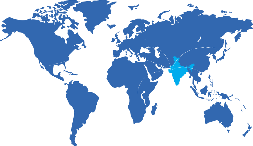 Blue World Map